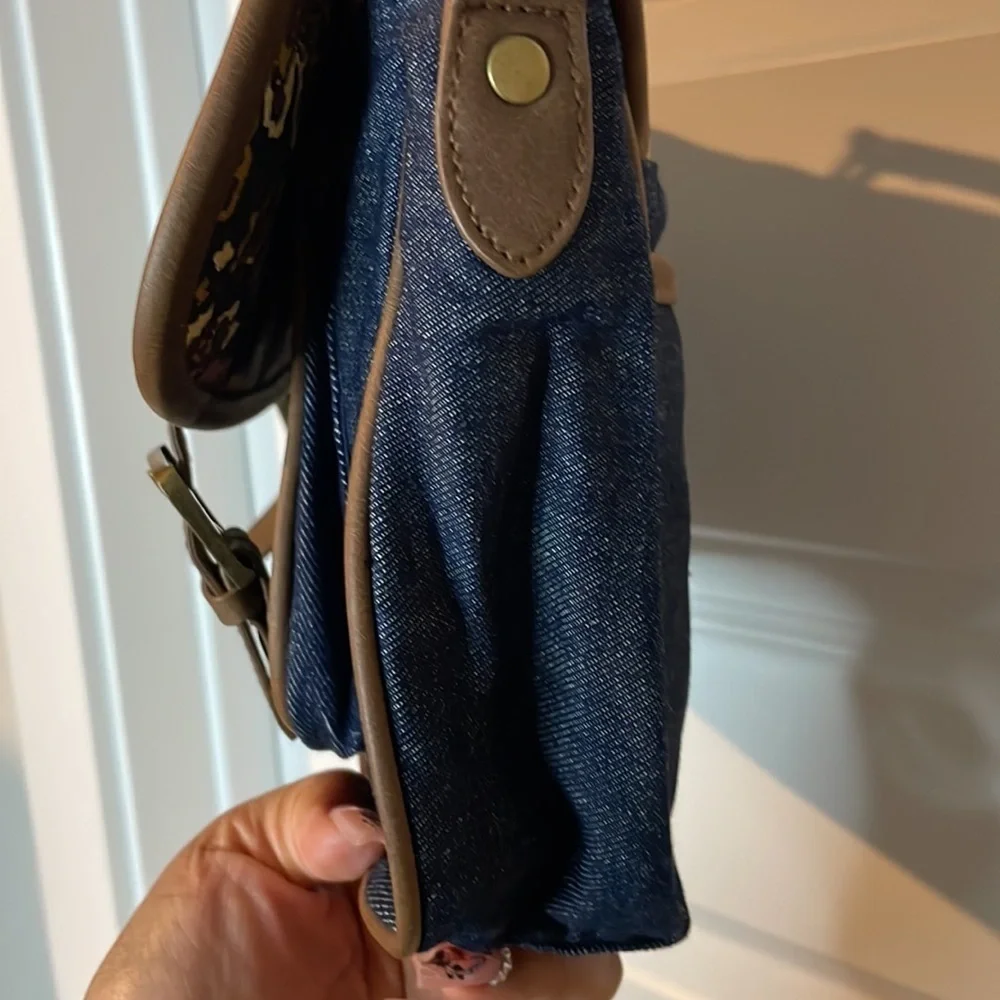 Obey Propaganda RARE Denim Messenger Crossbody Bag
